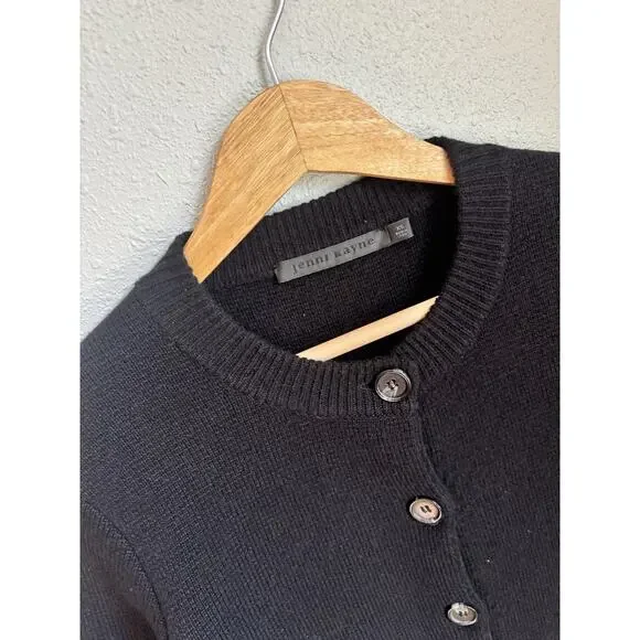 JENNI KAYNE Cooper Cardigan Sweater Black XS - Picture 5 of 9